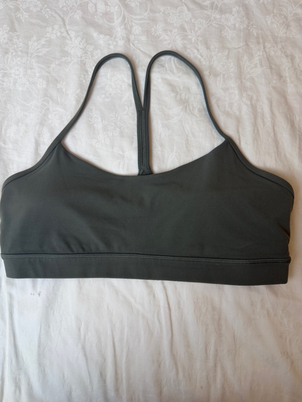 Lululemon Women's green Strappy Sports Bra sz 12